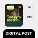 Tennis Club Instagram Post Template 