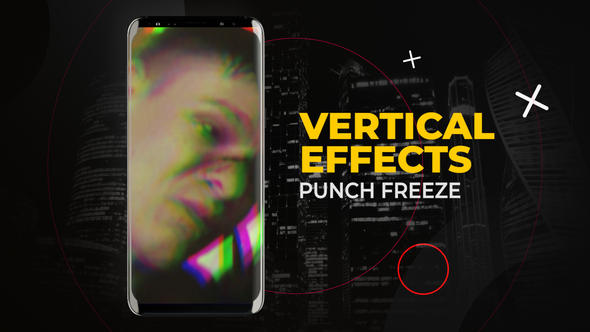 Vertical Punch Freeze Hits | After Effects Elements template preview