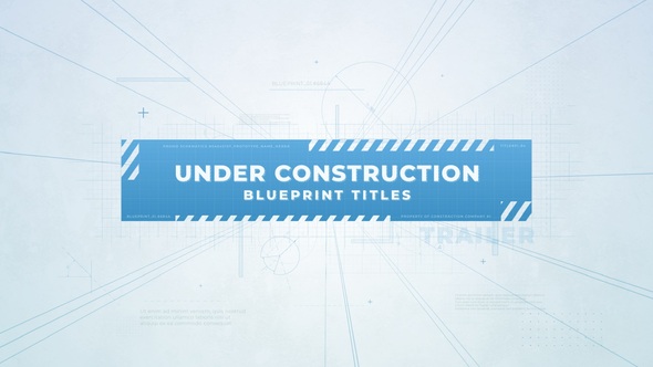 Construction Titles Trailer Titles template preview