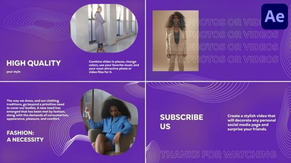 Colorful Smooth Gradient Typography for After Effects Titles template preview