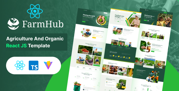FarmHub – Agriculture Farming React js Template