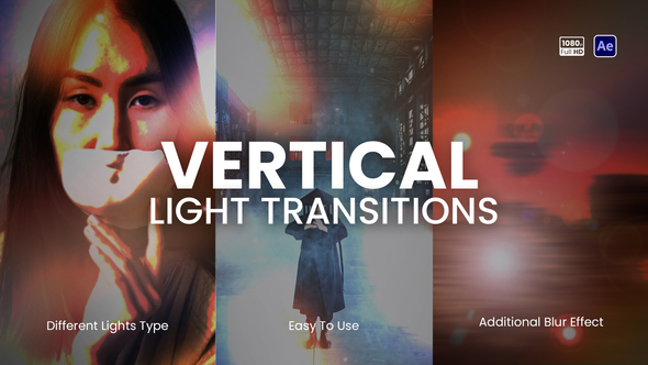Vertical Light Transitions Elements template preview