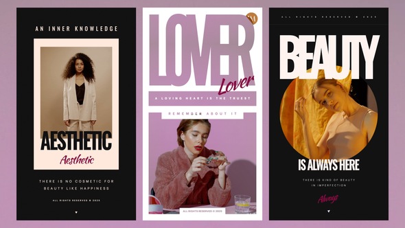 Aesthetic Stories Openers template preview