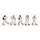 Set of People Hiking 