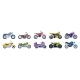 Motorcycle Icon Set 