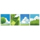 Set of Summer Landscape Posters 