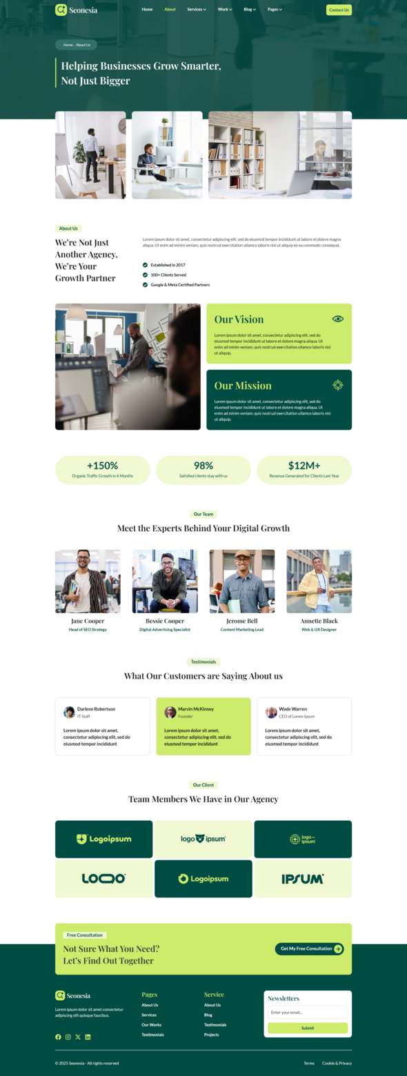 Seonesia - SEO & Digital Agency Elementor Template Kit