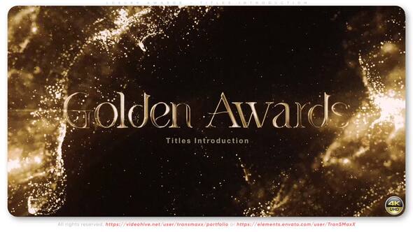 Luxury Awards - Titles Introduction Titles template preview