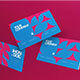 Pink Blue Utilitarian Business Card 