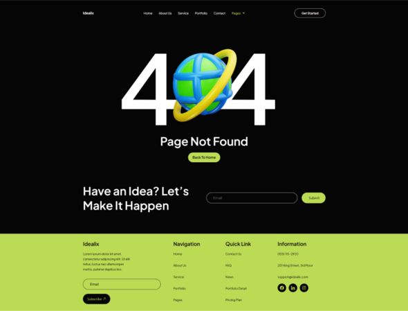 Idealix - Creative Digital Agency Elementor Template Kit
