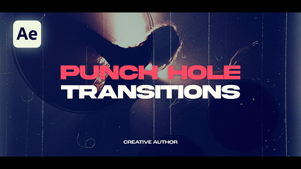 Punch Hole Transitions Elements template preview