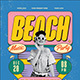 Beach Music Party Flyer 