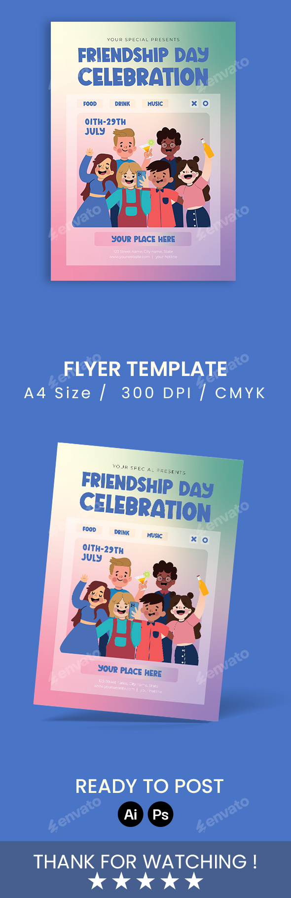 Friendship Day Celebration Flyer