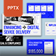 White Blue Creative Digital Service Project Proposal Presentation 