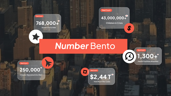 Number Bento Logo Stings template preview