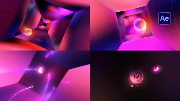 Gradient Tunnel Logo Logo Stings template preview