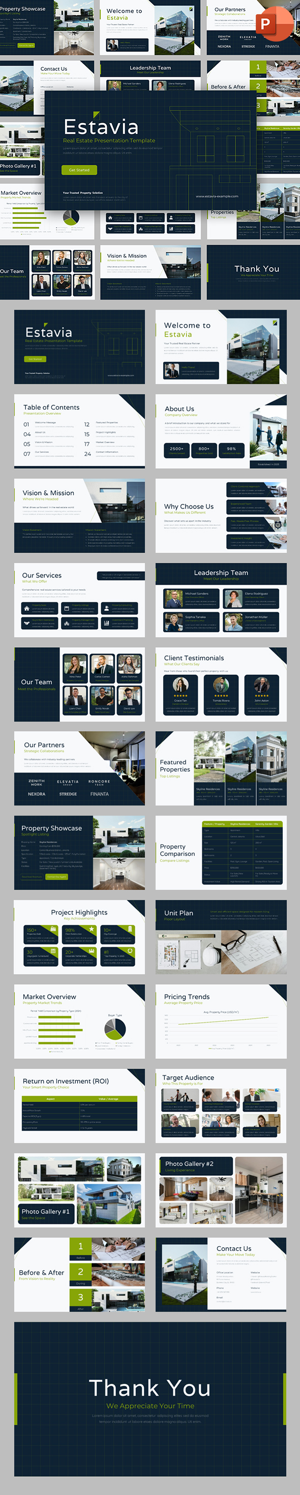 Estavia – Real Estate & Property Presentation PowerPoint Template