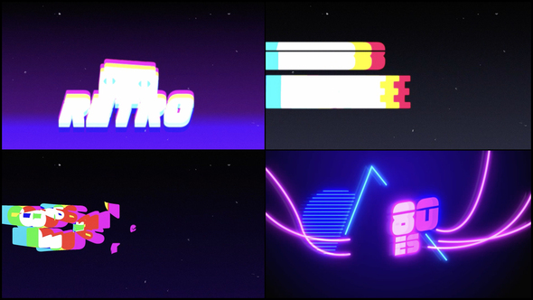 Retro Sign Titles template preview
