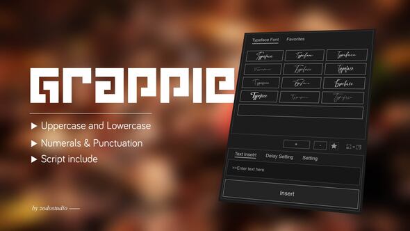 Animated Typeface - Grapple BRK Titles template preview