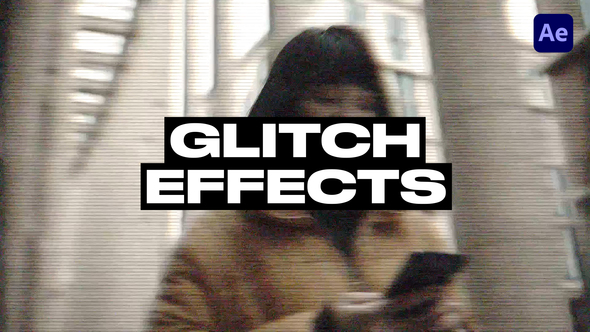 Glitch Effects Elements template preview