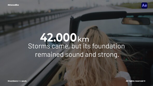 Numbers Titles Titles template preview