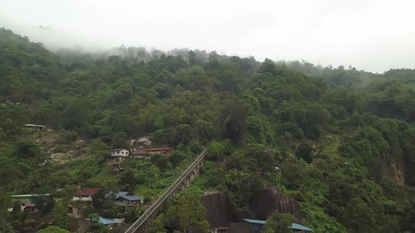 Penang Hill funicular railway in day. alt