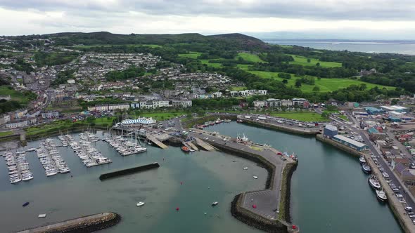 Aerial View of Howth Harbour and Village, Ireland