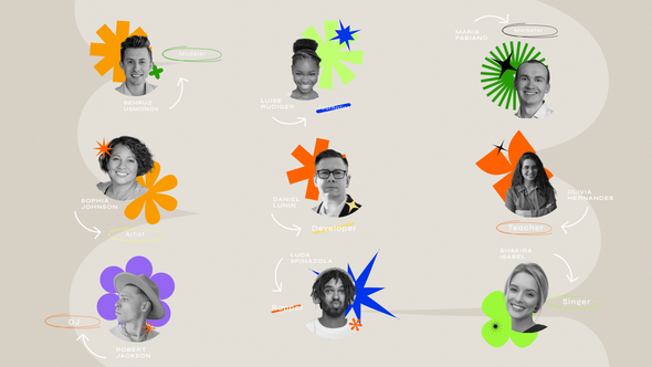 Modern Photo Lower Thirds Elements template preview