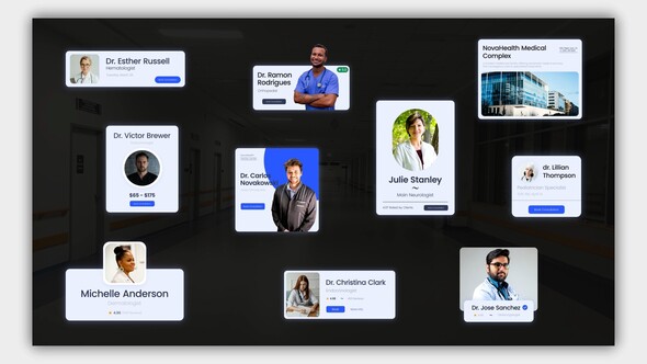 Medical Lower Thirds Elements template preview
