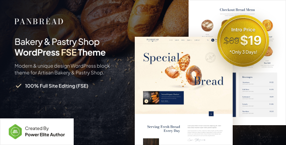 Panbread – Fresh Bakery & Pastry FSE WordPress Theme