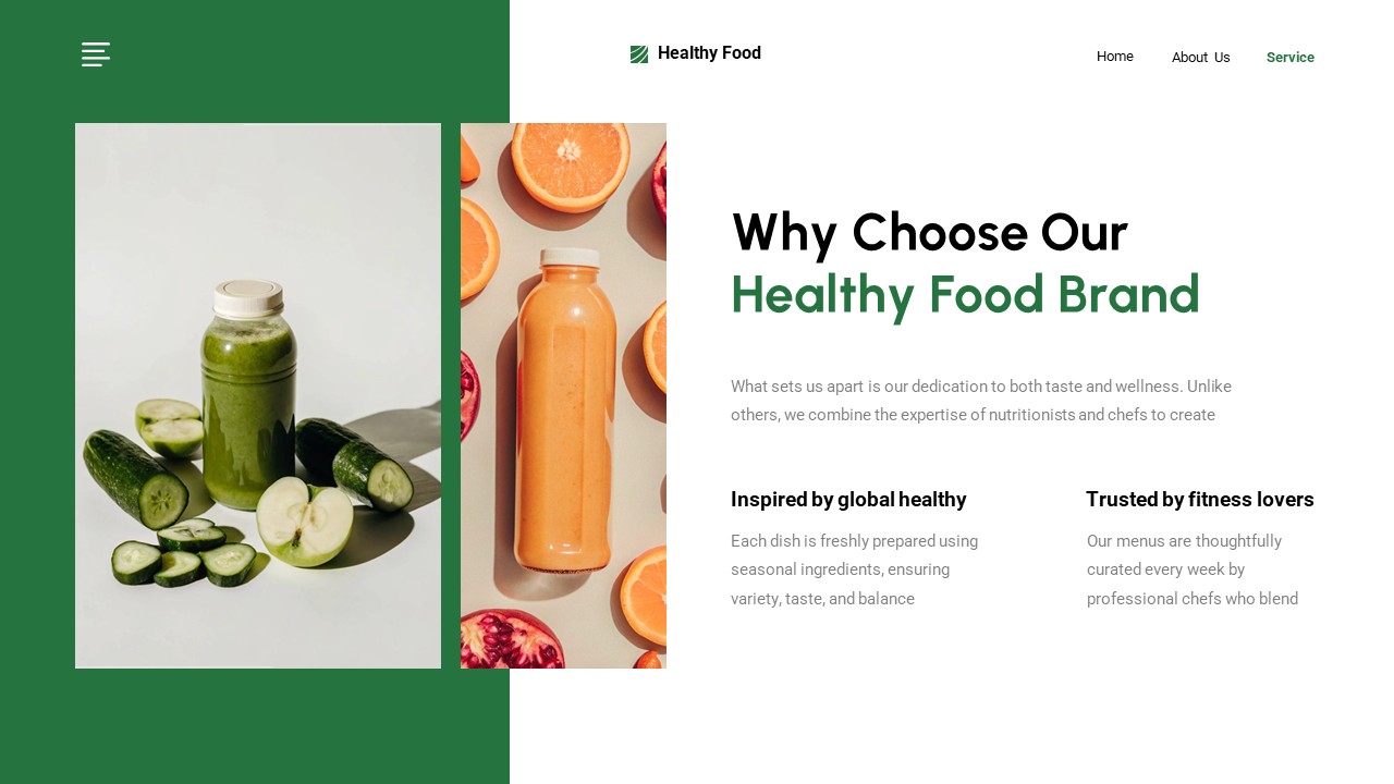 Healthy Food Google Slide Template, Presentation Templates | GraphicRiver