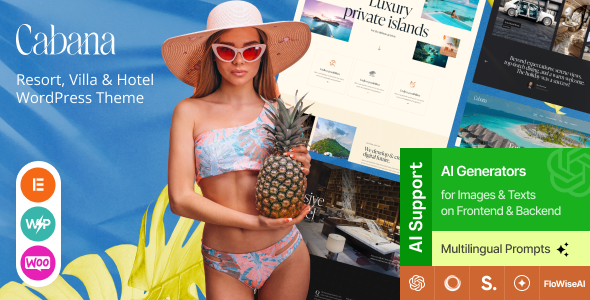 Cabana – Resort, Villa & Hotel WordPress Theme