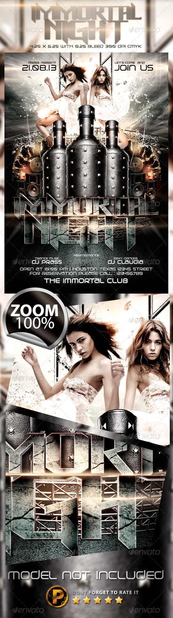 Immortal Night Flyer Template - Clubs & Parties Events