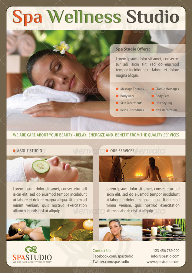 3 In 1 Spa Wellness Flyers Bundle 01 Print Templates Graphicriver 0413