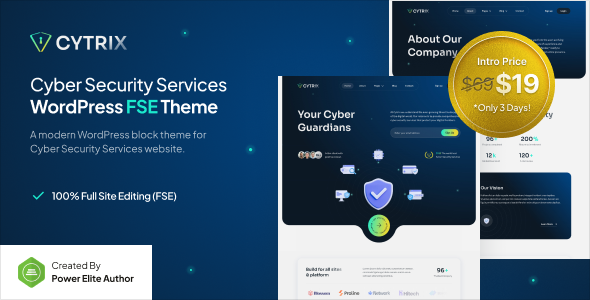 Cytrix – Cyber Security Services FSE WordPress Theme