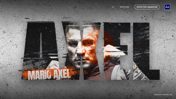 Photo Text Animation Openers template preview