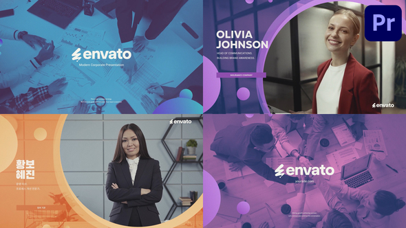 Team Introduction Slideshow for Premiere Pro Premiere Pro template preview