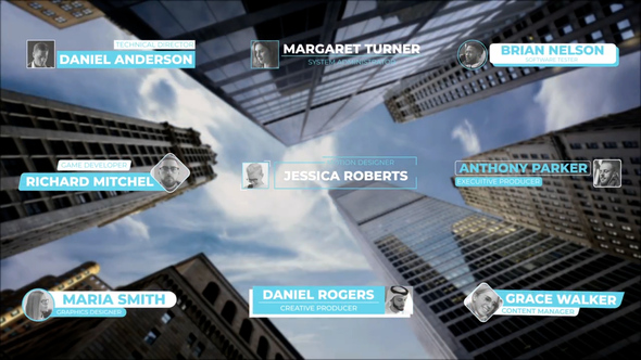 Clean Photo Lower Thirds Elements template preview