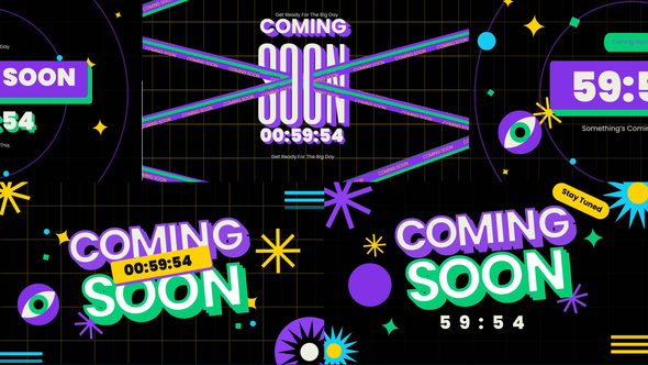 Coming Soon & Counting Down Elements template preview
