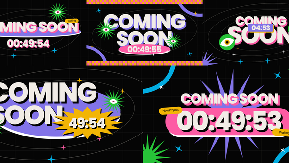Coming Soon After Effect Elements template preview