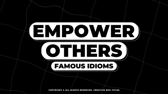 Creative Box Titles | AE Titles template preview