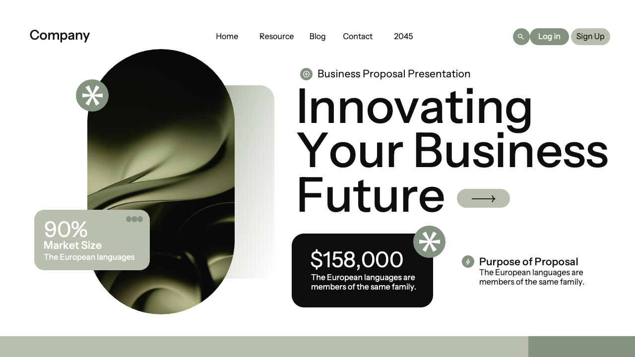 White Green Modern Gradient Business Proposal Presentation ...