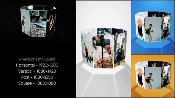 Motion Column Gallery Premiere Pro template preview