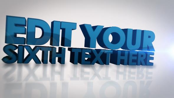 3d Text Reveal - VideoHive 5388914