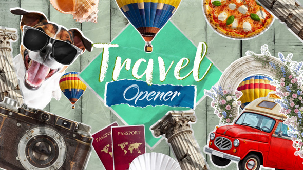 Travel Stop Motion Opener Openers template preview