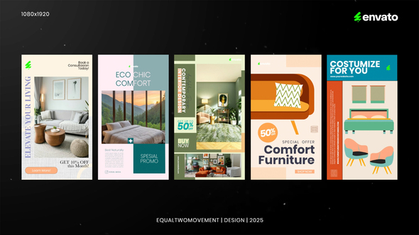 Sosmed Furniture Product Promo template preview