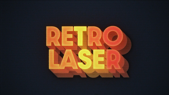 Retro Laser Titles Titles template preview