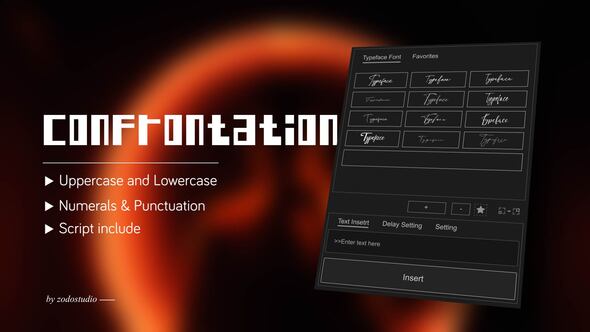 Animated Typeface - Indo Malay Confrontation Titles template preview
