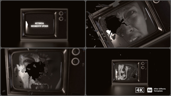 History Documentary Opener | Shatter Glass  TV Openers template preview