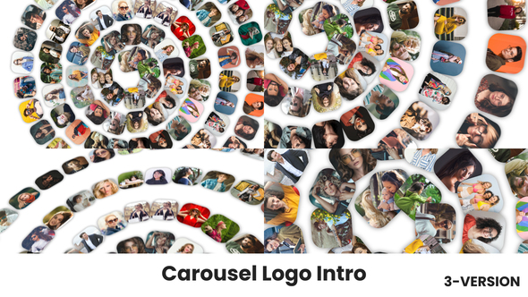 Carousel Logo Intro | Smooth Rotation Reveal | Stylish Carousel Logo Opener – Fast & Simple Logo Stings template preview